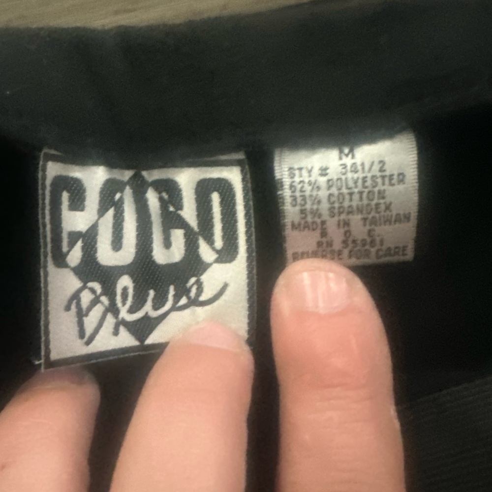 Coco blue retro black skirt size m